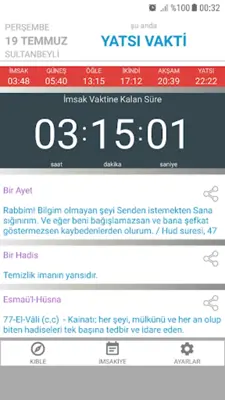 Ezan Vakti Alarm android App screenshot 4